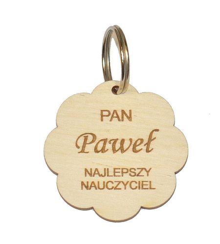 Brelok na Dzień Nauczyciela z grawerem