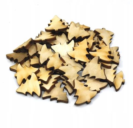 Scrapki choinka choinki drewniane ze sklejki 50szt