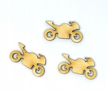 Scrapki motor motocykle sklejka motorki 3cm 3szt.