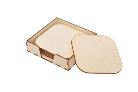 Podkładki pod kubek + pudełko