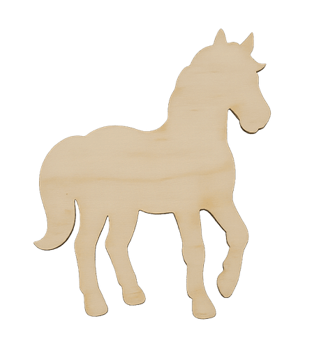 Konik ze sklejki koń drewniany dekor 10cm