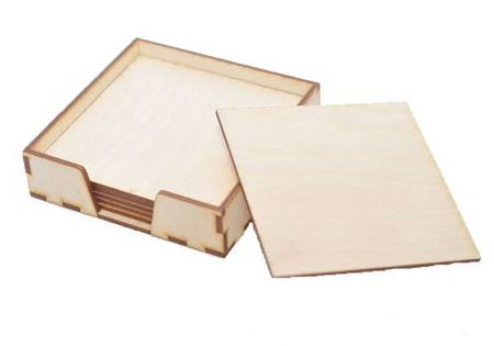 Podkładki pod kubek + pudełko