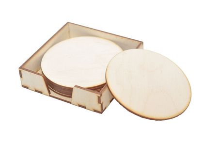Podkładki pod kubek + pudełko