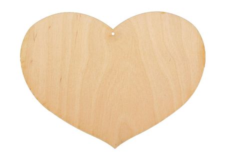 Serce duże ze sklejki dekor 20x15cm