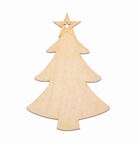 Choinka zawieszka ze sklejki 9cm