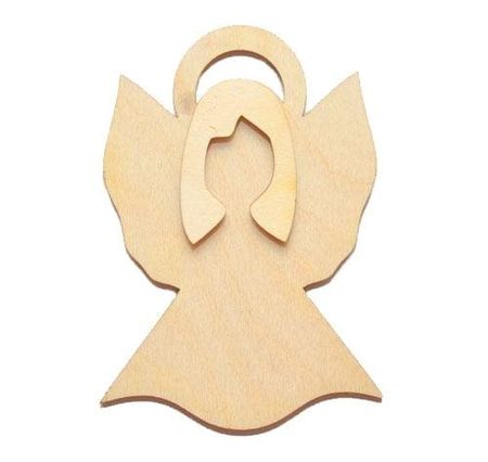 Aniołek składany ze sklejki 2 elem. 10cm