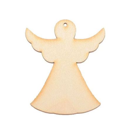 Aniołek ze sklejki zawieszka 8cm