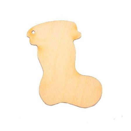 Bucik but dekor ze sklejki na choinkę 8cm