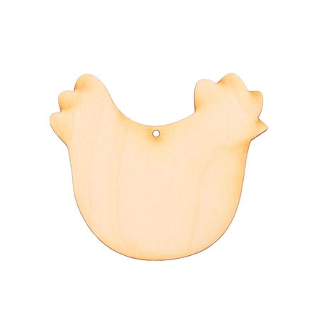 Kurka Kura drewniana dekor 8cm