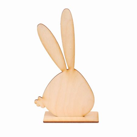 Królik na podstawce ze sklejki 20cm