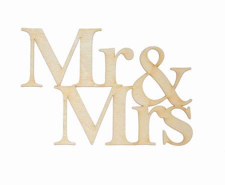 Napis Mr&Mrs