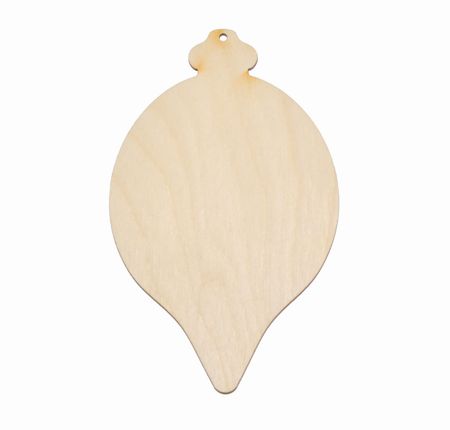 Bombka łezka ze sklejki dekor do ozdabiania 15cm