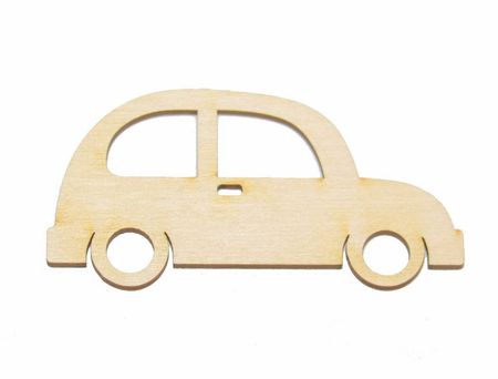 Autko ze sklejki auto 10x5cm