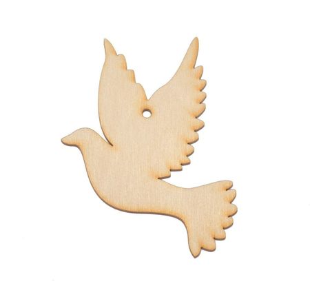 Ptaszek ze sklejki gołąbek dekor 10cm