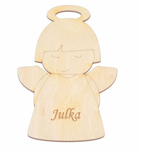 Aniołek ze sklejki + Grawer Imię