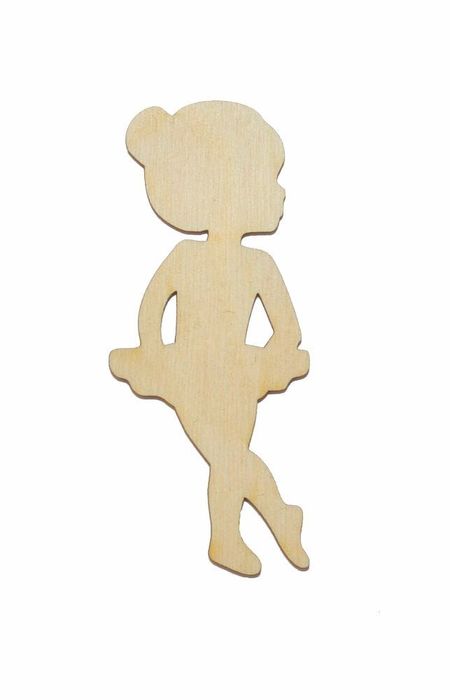 Mała Baletnica drewniana dekor 10cm