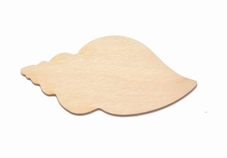 Muszelka muszla ze sklejki 10x5cm