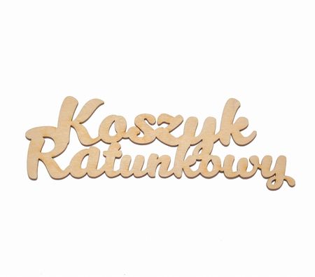 Napis Koszyk Ratunkowy