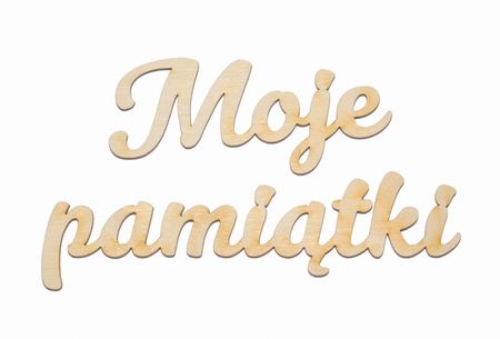 Napis Moje Pamiątki