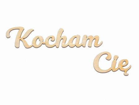Napis Kocham Cię