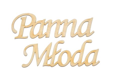 Napis Panna Młoda