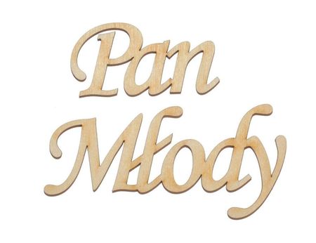 Napis Pan Młody