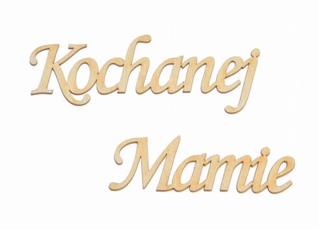 Napis Kochanej Mamie ze sklejki