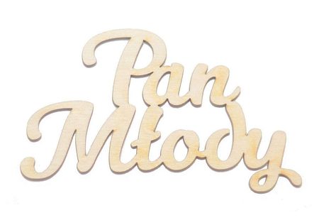 Napis Pan Młody 10 cm