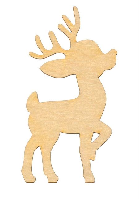 Reniferek renifer dekor drewniany 10cm