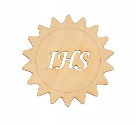 IHS Hostia ze sklejki Opłatek komunia