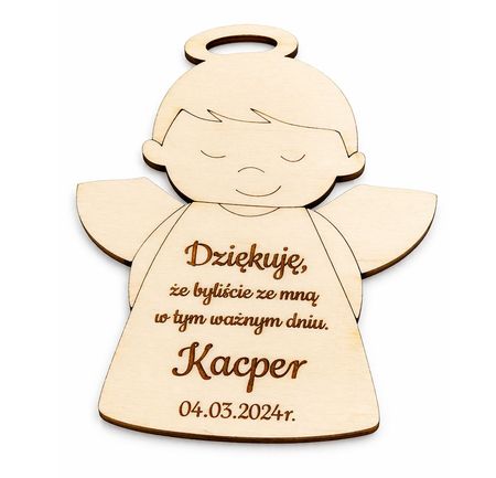 Aniołek podziękowanie na Komunię 10cm
